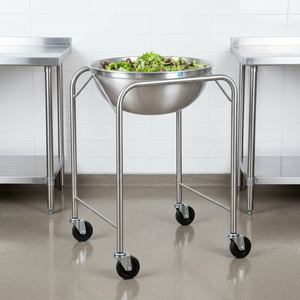 <b>Stainless</b> <b>Steel</b> Portable Mixing Bowl Support Frame Fit 30 Quart Container Sturdy Bearing Structure Practical <b>Catering</b> Kitchen - Product Image 1