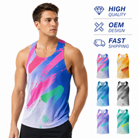 Canotta Sportiva Unisex in Tessuto a Rete di Alta Qualità, Asciugatura Rapida, Traspirante, Design Personalizzato OEM con Logo Stampato
