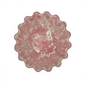 Modern Fancy Handmade Eco-Friendly Resin Fruit Bowls Small Big Sizes Venus Design Swirl Marble Texture Side Dish Home Hotel - Product Image 5