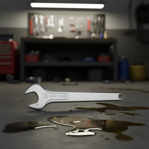 Clé à molette ouverte 9 mm en acier au chrome-vanadium pour réparation automobile - Product Image 3