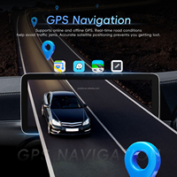 Podofo 12.3 pouces Android voiture stéréo 4 + 64G sans fil CarPlay/Android Auto/GPS/WIFI/RDS/FM/IPS pour Benz classe C W205/GLC 2015-2019