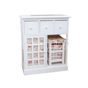 White Solid Wood Dressing <b>Table</b> With Mirror And Stool Multifunction Bedroom <b>Vanity</b> For Children Adults Elderly - Product Image 1