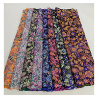 Tissu africain en dentelle pour robe de mariage nigériane Tissu en paillettes Broderie de dentelle de mariage pour robe de soirée
