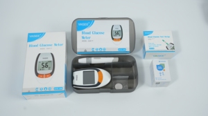 Appareil de <span class=keywords><strong>test</strong></span> de glycémie à domicile, codage automatique, grande mémoire, 180 résultats, bandelettes économiques, échantillon de sang, glucomètre portable - Product Image 6