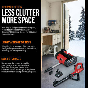 Balayeuse à <span class=keywords><strong>neige</strong></span> au lithium, <span class=keywords><strong>pelle</strong></span> électrique alimentée par batterie, 4Ah DC 20V, <span class=keywords><strong>rechargeable</strong></span> sans fil, souffleuse à <span class=keywords><strong>neige</strong></span> - Product Image 4