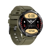 Montre connectée T30 pour hommes avec appels Bluetooth, étanche IP67, écran rond de 1,7 pouces, suivi d'activité, moniteur de fréquence cardiaque, montre connectée sportive