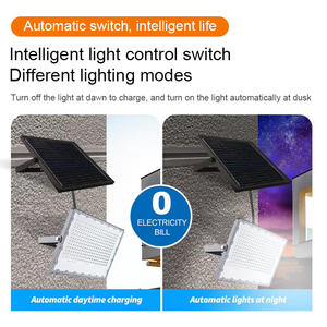 KCD carcasa de aluminio automático anochecer al amanecer <span class=keywords><strong>campo</strong></span> de fútbol al aire libre Venta caliente RGB 50W Luz de inundación LED solar fotosensible - Product Image 2