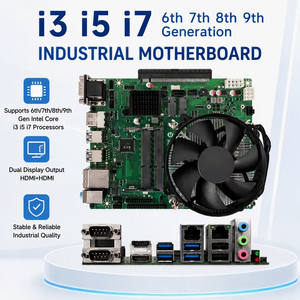 Placa Base Industrial 6 COM Dual HDMI 4K con <span class=keywords><strong>Socket</strong></span> LGA1151 para Core I3 I5 I7 <span class=keywords><strong>I9</strong></span>, PCIe X16, M.2 SSD, DDR3, DDR4, 12V DC - Product Image 1