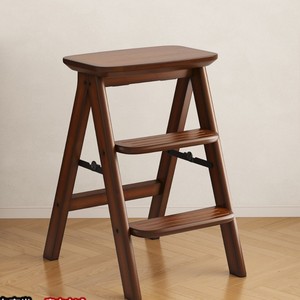 Tabouret-échelle pliable multifonctionnel, tabouret-échelle domestique, tabouret-échelle de cuisine à double usage, épaissi - Product Image 1