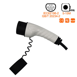 Adaptateur 16A EV Type 2 vers <span class=keywords><strong>prise</strong></span> Schuko se connectant avec <span class=keywords><strong>prise</strong></span> Schuko New Energy Charger EV Piles Câble de charge portable - Product Image 4