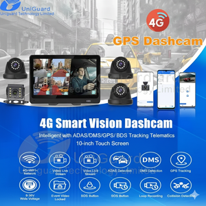 Monitor ISP de 10 pulgadas con cámara de salpicadero 4G para sistema de advertencia de salida con IA para flotas, voz bidireccional y cámara de marcha atrás con <span class=keywords><strong>regla</strong></span> de distancia - Product Image 5