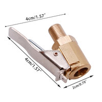 Pour le gonfleur de pneu mandrin à air robuste avec accessoires de compresseur à pince Verrouillage à débit fermé sur la trousse à outils de pneu Connexion mâle rapide