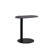 Table basse moderne en métal noir, table d'appoint en acier pour canapé, utilisation polyvalente