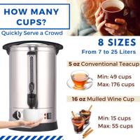 Heavy ybao – chauffe-eau électrique en acier inoxydable, pour la restauration du thé, du café, percolateur, Urn Mulled, chauffe-vin, distributeur de boissons