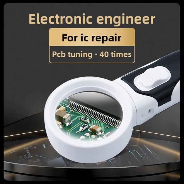 High Magnification Electronic Microscope IC Component Repair LED Light HD PCB Debugging Digital Soldering Inspection Tool