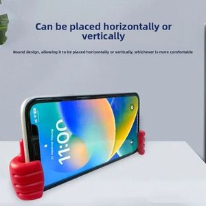 Thumbs-Up Cell Portable <b>Phone</b> <b>Stand</b> <b>Holder</b> Adjustable Plastic <b>Phone</b> <b>Stand</b> Multi Colors Portable Desktop <b>Stand</b> Smartphone <b>Holder</b> - Product Image 3