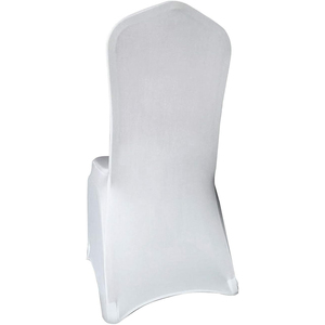 Housses de chaise de mariage universelles en spandex scuba blanc, extensibles, infroissables, durables et lavables en machine - Product Image 3