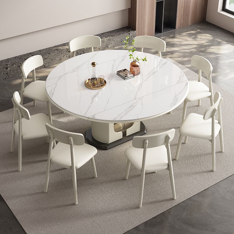 One table with six chairs