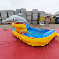Piscine gonflable portable et pliable en PVC antidérapant pour jeux de pêche pour enfants, idéale pour les fêtes de carnaval commerciales en extérieur, capacité >500L