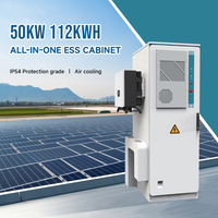 Conteneur de stockage de batteries photovoltaïques 100 kWh 112 kWh BESS tout-en-un, batterie au lithium 6000 cycles, système d'énergie solaire hybride extérieur