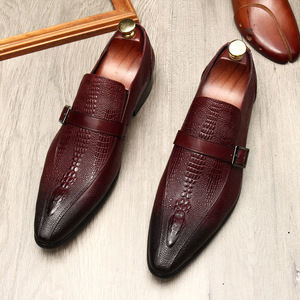 Zapatos de Cuero Formales Casuales de Diseñador de Lujo para Hombre, Estilo Británico, Suela Oxford Blanca, Diseño Puntiagudo de Moda Juvenil - Product Image 1