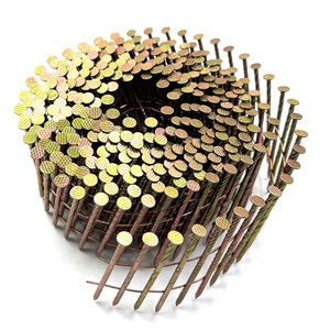 Graus Bobina de Clavos para Soporte de Madera Galvanizados Amarillos Sumergidos en Pintura Anel Grao Clavos Venta Directa de Fábrica - Product Image 2