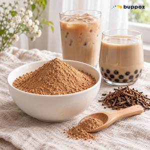Poudre de Hojicha Latte 1kg en sachet pour les boutiques de thé à bulles, les salons de thé, les cafés, OEM, marque privée - Product Image 1
