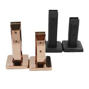 Thép không gỉ hồ bơi hàng rào kẹp và kính giữ Kệ niềng răng với màu sắc tùy chỉnh và thiết kế khung hình tam giác - Product Image 1