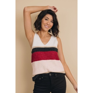 TD per signore senza spalline monodose in maglia a canotta traspirante in tessuto Spandex Patchwork con stampa stile gilet Free Size - Product Image 1