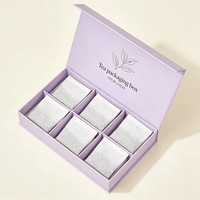 Cajas de Embalaje Personalizables para Café, Té y Bebidas, con Ranuras, Laminado Brillante/Mate, Estampado, Recubrimiento UV, Cartón Reciclable y Duradero