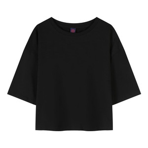 <span class=keywords><strong>Camiseta</strong></span> Corta Oversize de Algodón Pesado con <span class=keywords><strong>Hombros</strong></span> Caídos y Estilo Holgado para Mujer AI-MICH al por Mayor - Product Image 1