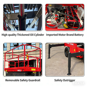 Elektrische mobiele schaarhoogwerker 4m 10m 12m 14m 16m Elektrische 0,5 ton sleepbare schaarhoogwerker Draagbare hydraulische schaarhoogwerker - Product Image 5