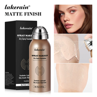 Fond de teint en spray matifiant correcteur de teint, léger, imperméable et résistant à la transpiration, Lakerain Natural