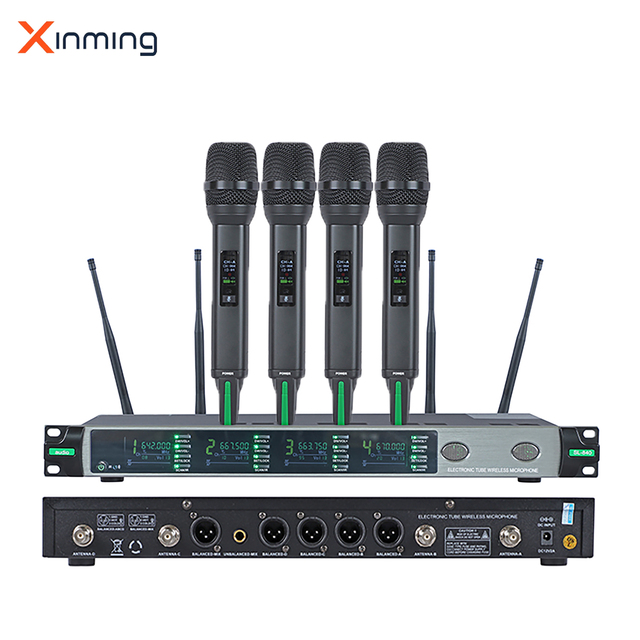 SL-840 4-Channel True Diversity Vacuum Tube Wireless Microphone Delivers Warm Vintage Tone for Concerts/music Festivals/churches