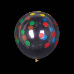 12 pouces 2.8 grammes ballon en Latex Transparent ballon Transparent avec étoiles feuilles de palmier pour anniversaire Jungle Tropical fête décor - Product Image 4