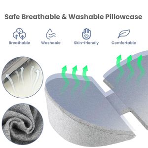 Almohada de cuña de <span class=keywords><strong>embarazo</strong></span> al por mayor, almohada de maternidad de espuma viscoelástica para soporte de piernas traseras <span class=keywords><strong>del</strong></span> vientre con cubierta extraíble de refrigeración (OEM) - Product Image 5