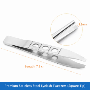 <span class=keywords><strong>Pinzas</strong></span> Oftálmicas de Tres Orificios para Pestañas Encarnadas, <span class=keywords><strong>Pinzas</strong></span> de Punta Plana, Herramientas Especializadas para Cirugía Cosmética - Product Image 1