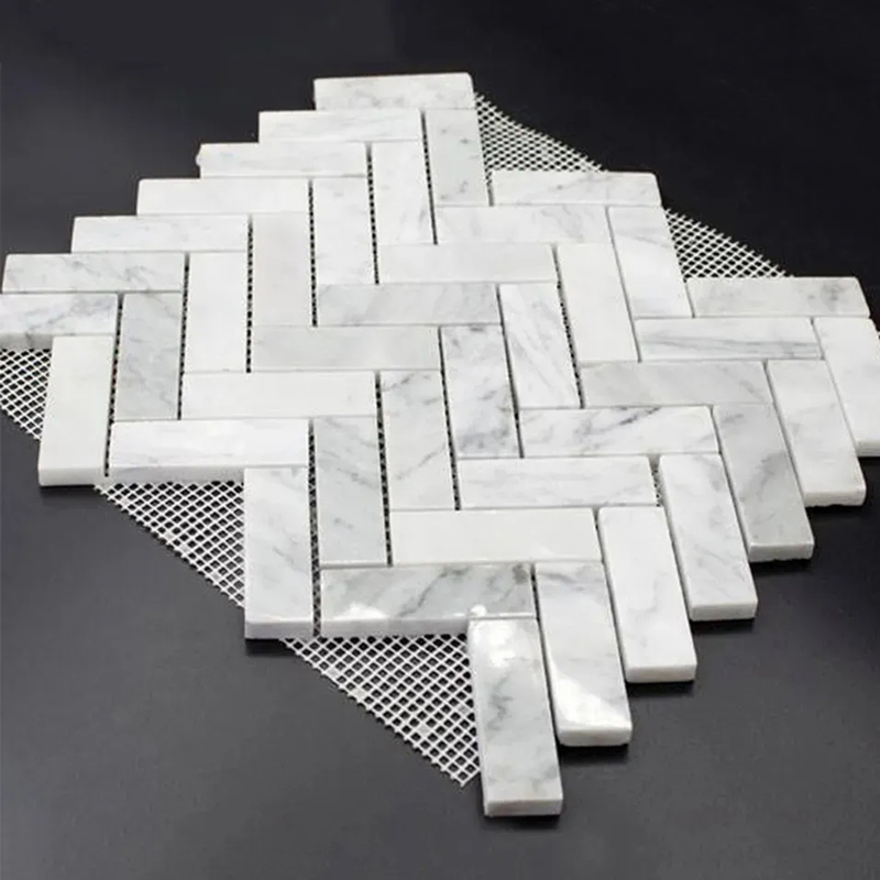 China Stone Herringbone Hone Waterjet Carrara