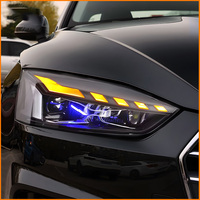 Pour Audi A5 2017 2018 2019 2020, ensemble de phares LED matriciels, style RS, mise à niveau, clignotants séquentiels, plug and play