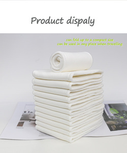 Inserts de couches pour bébés en coton de <span class=keywords><strong>bambou</strong></span> biologique à 4 couches personnalisables, super absorbants et Couche Bébé en Gros pour bébés - Product Image 3