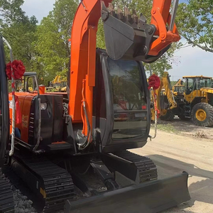 Excavatrice d'occasion HITACHI ZX60, 6 tonnes, excavatrice hydraulique à chenilles de taille moyenne, d'origine japonaise, bon état, faible nombre d'heures, prix bas - Product Image 1