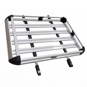 Portapacchi Universale Leggero - Cesto Portabagagli a Doppio Strato in Alluminio con Barre Trasversali <span class=keywords><strong>per</strong></span> SUV e Camion - Product Image 3