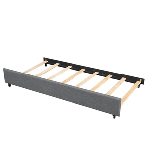 Muebles de dormitorio tapizados de Tela Gris claro de diseño contemporáneo <span class=keywords><strong>precio</strong></span> competitivo <span class=keywords><strong>cama</strong></span> <span class=keywords><strong>nido</strong></span> de tamaño individual - Product Image 6