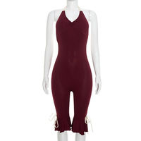 Combinaison Courte Sexy Femme Nouvelle Collection 2026 Taille XS-XL, Coupe Moulante, Extensible, Style Club, avec Nœud et Décolleté Halter