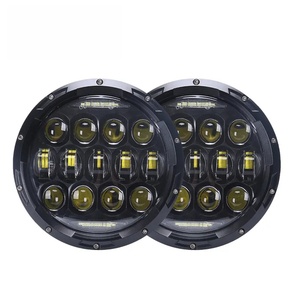 ไฟสปอร์ตไลท์มอเตอร์ไซค์ LED 7 นิ้ว เลนส์ 5D 75W 24V 3500 ลูเมนส์ 6000K ฮาโล ไฟสูง/ต่ำ สำหรับรถ SUV ใช้ได้กับรถทั่วไป - Product Image 2