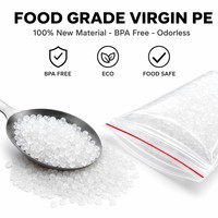 Sacs Ziplock en PE vierge de qualité alimentaire, transparents, anti-humidité, avec fermeture éclair à ligne rouge, sans BPA, refermables et hermétiques pour snacks, vente en gros