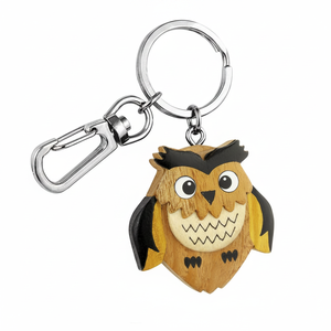 Portachiavi in Legno OWL Senza Confezione - Product Image 2