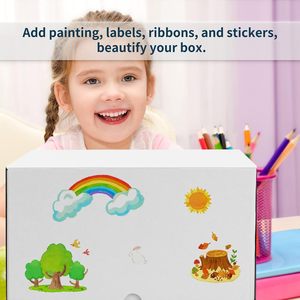 Phân Hủy Sinh Học Vận Chuyển Sinh Thái Bao Bì Hộp Sóng Gửi Thư Thủ Công Với Logo DIY Làm Đẹp Trắng Vận Chuyển Hộp - Product Image 4