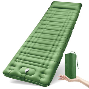 Almohadilla para dormir para acampar con bomba de pie integrada, alfombrilla inflable ultraligera para acampar con almohada - Product Image 1