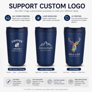 Custom Logo 304 Stainless Steel 380Ml Vacuum Reusable Cup Insulated Coffee Travel Mug Leak Proof Tumbler - Product Image 5